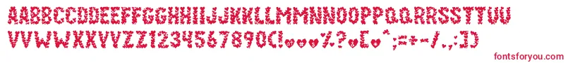 Paper Hearts Font – Red Fonts