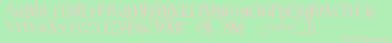 ProducerRegular Font – Pink Fonts on Green Background