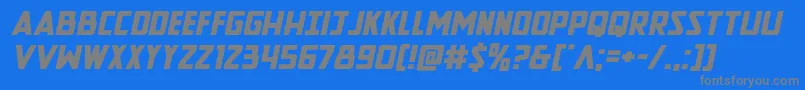 fuente Newcomictitleexpandital – Fuentes Grises Sobre Fondo Azul