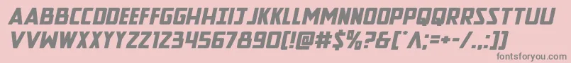 Newcomictitleexpandital Font – Gray Fonts on Pink Background