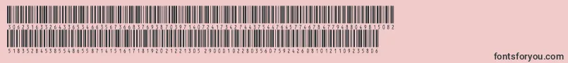 フォントV300015 – ピンクの背景に黒い文字