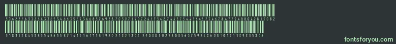Шрифт V300015 – зелёные шрифты на чёрном фоне
