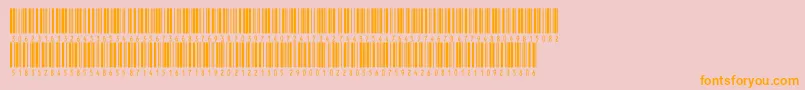 V300015 Font – Orange Fonts on Pink Background