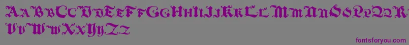 Blackinitialtext Font – Purple Fonts on Gray Background