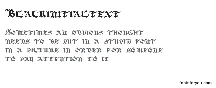 Шрифт Blackinitialtext