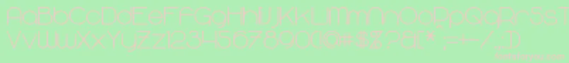 MajoramSansBold Font – Pink Fonts on Green Background