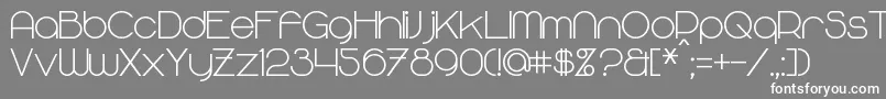 MajoramSansBold Font – White Fonts on Gray Background