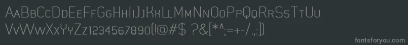 MistergiaccoLightcaps Font – Gray Fonts on Black Background
