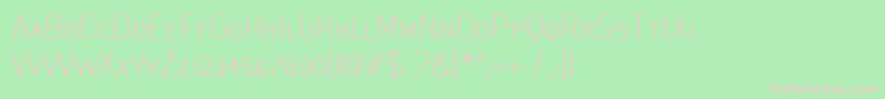 MistergiaccoLightcaps Font – Pink Fonts on Green Background