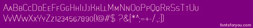MistergiaccoLightcaps Font – Pink Fonts on Purple Background