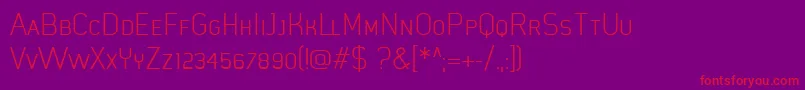MistergiaccoLightcaps Font – Red Fonts on Purple Background