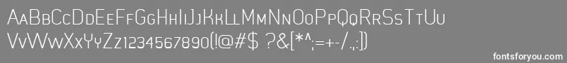 MistergiaccoLightcaps Font – White Fonts on Gray Background
