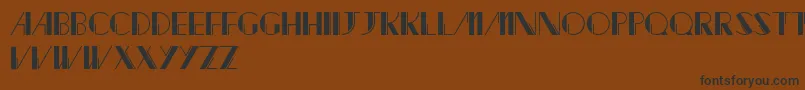 Jacked-fontti – mustat fontit ruskealla taustalla