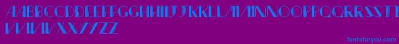 Шрифт Jacked – синие шрифты на фиолетовом фоне