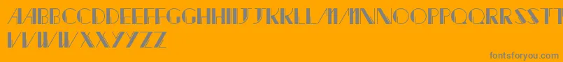 Jacked Font – Gray Fonts on Orange Background