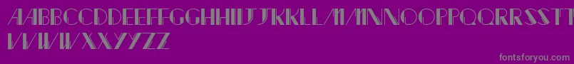 Police Jacked – polices grises sur fond violet