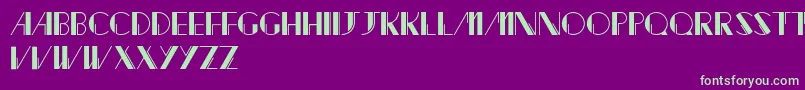 Jacked Font – Green Fonts on Purple Background