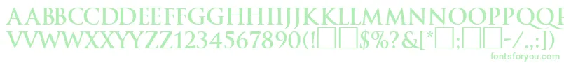 TraditionBoldDb Font – Green Fonts on White Background