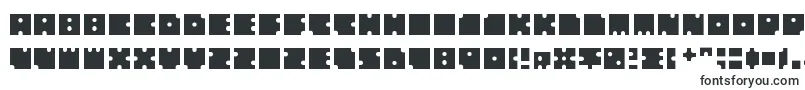 Шрифт Squarescircles – вытянутые шрифты