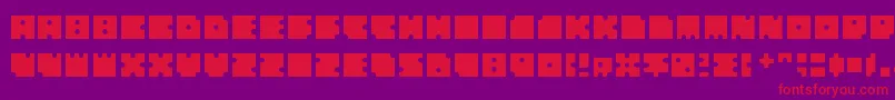 fuente Squarescircles – Fuentes Rojas Sobre Fondo Morado