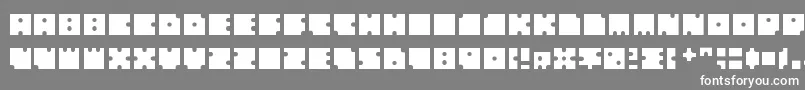 Squarescircles Font – White Fonts on Gray Background