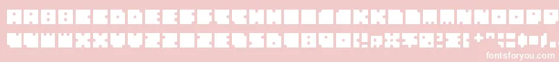 フォントSquarescircles – ピンクの背景に白い文字