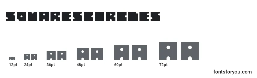 Squarescircles Font Sizes