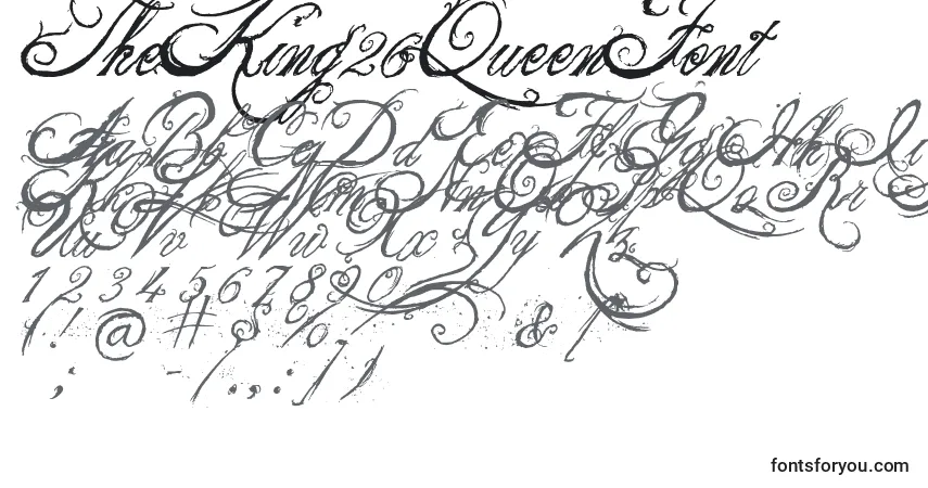 TheKing26QueenFont Font – alphabet, numbers, special characters
