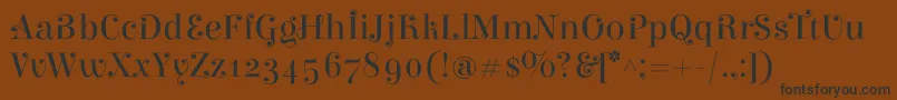 ElsieswashcapsRegular Font – Black Fonts on Brown Background