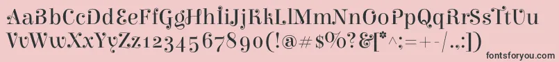 ElsieswashcapsRegular Font – Black Fonts on Pink Background