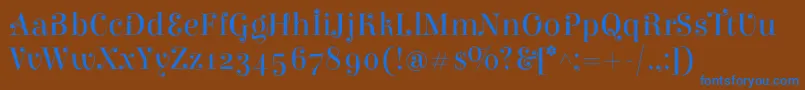 More about ElsieswashcapsRegular Font ElsieswashcapsRegular Font – Blue Fonts on Brown Background