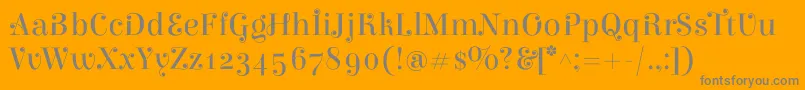 ElsieswashcapsRegular Font – Gray Fonts on Orange Background