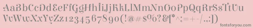 ElsieswashcapsRegular Font – Gray Fonts on Pink Background