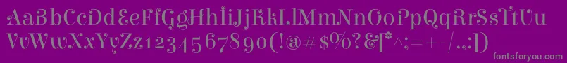 ElsieswashcapsRegular Font – Gray Fonts on Purple Background
