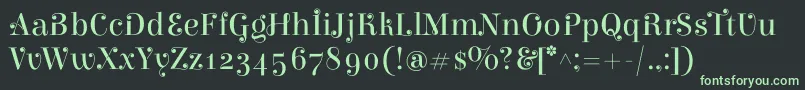 ElsieswashcapsRegular-Schriftart – Grüne Schriften auf schwarzem Hintergrund