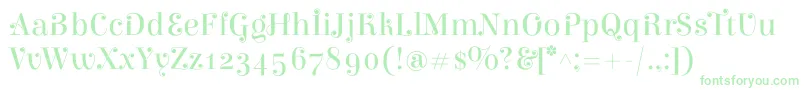 ElsieswashcapsRegular Font – Green Fonts on White Background