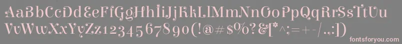 ElsieswashcapsRegular Font – Pink Fonts on Gray Background