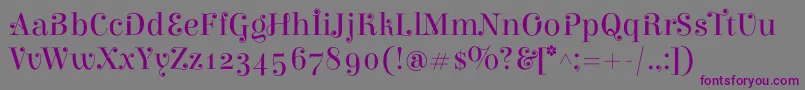 ElsieswashcapsRegular Font – Purple Fonts on Gray Background
