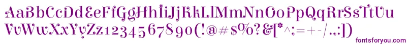 ElsieswashcapsRegular Font – Purple Fonts on White Background