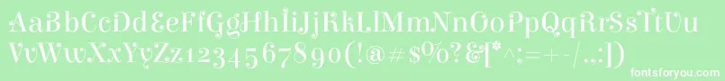 ElsieswashcapsRegular Font – White Fonts on Green Background