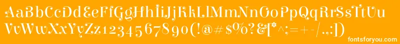 ElsieswashcapsRegular Font – White Fonts on Orange Background