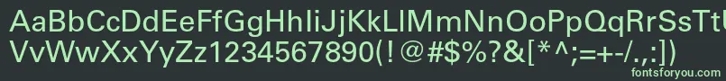 Universltstd Font – Green Fonts on Black Background