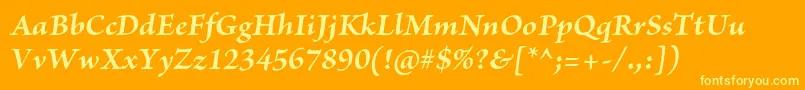 More about BriosoproBoldit Font BriosoproBoldit Font – Yellow Fonts on Orange Background