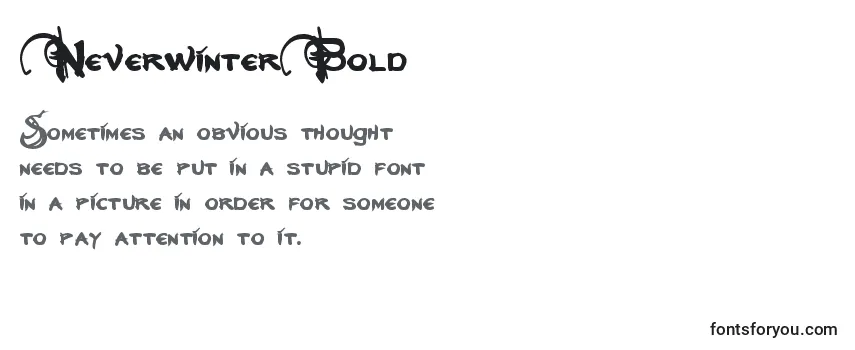 NeverwinterBold-fontti