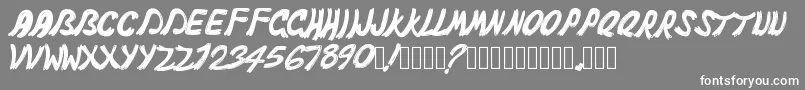 Pwghost Font – White Fonts on Gray Background