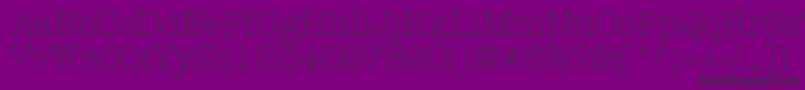 Шрифт KeyboardLightSsiLight – чёрные шрифты на фиолетовом фоне