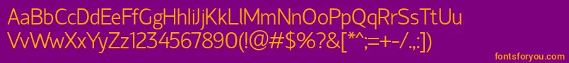 HattoriHanzo Font – Orange Fonts on Purple Background