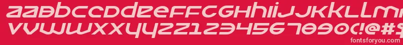 Opilioexpital Font – Pink Fonts on Red Background