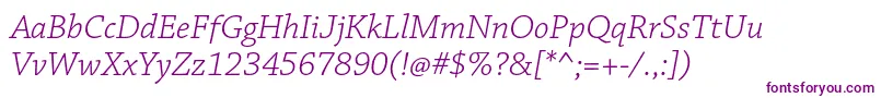 ChaparralproLightit Font – Purple Fonts