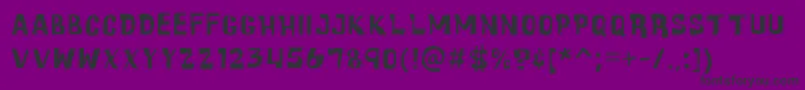 CartoonicMassiveRegular Font – Black Fonts on Purple Background